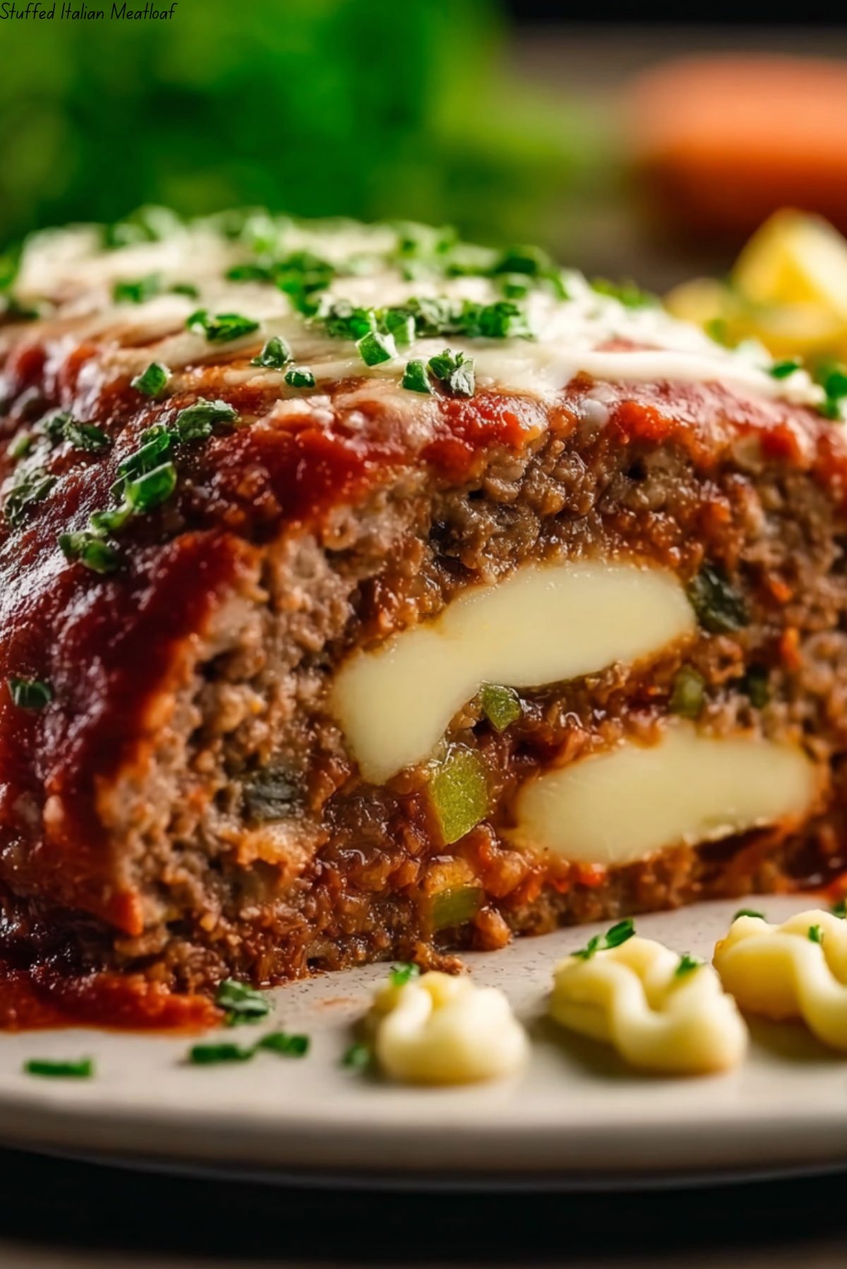 Stuffed Italian Meatloaf