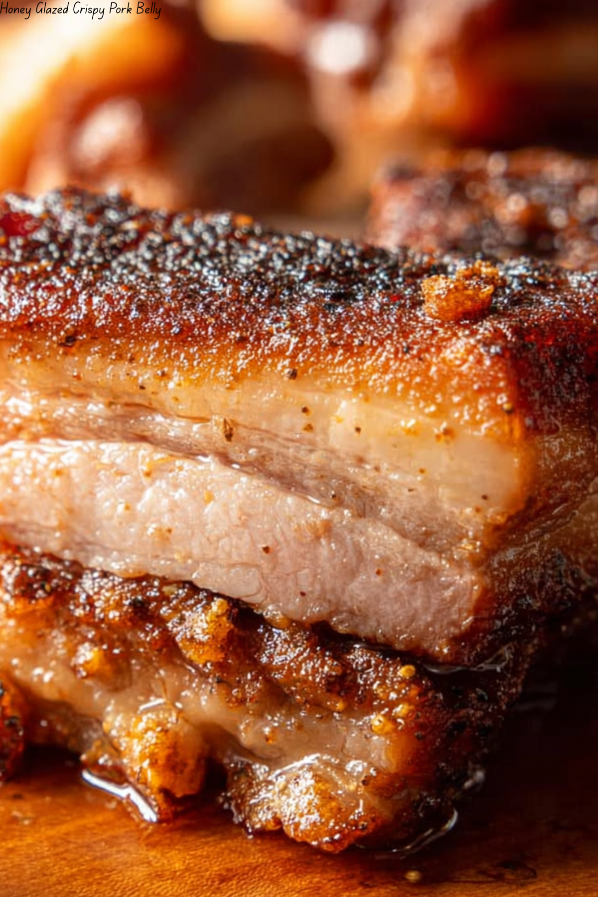 Honey Glazed Crispy Pork Belly