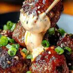 Korean BBQ Meatballs with Spicy Mayo Dip 5 Korean BBQ Meatballs with Spicy Mayo Dip