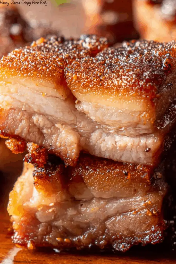Honey Glazed Crispy Pork Belly 4 Honey Glazed Crispy Pork Belly