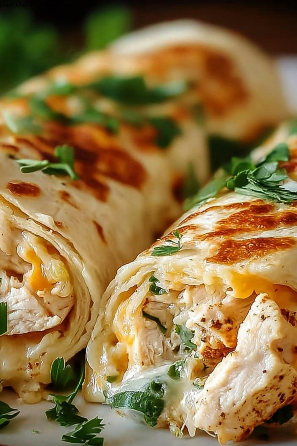 Quick Cheesy Chicken Wrap