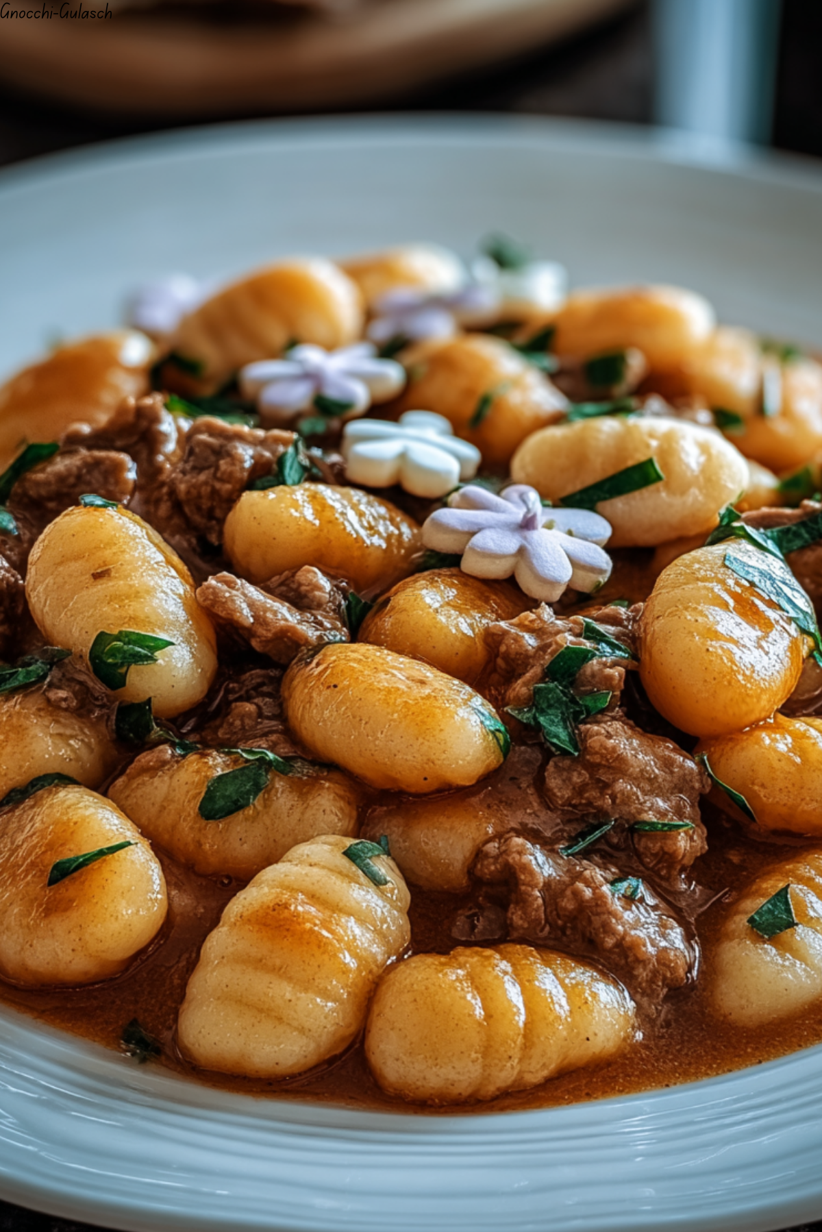 Gnocchi-Gulasch