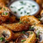 Fried Sliced Mushrooms with Ranch 5 Fried Sliced Mushrooms with Ranch