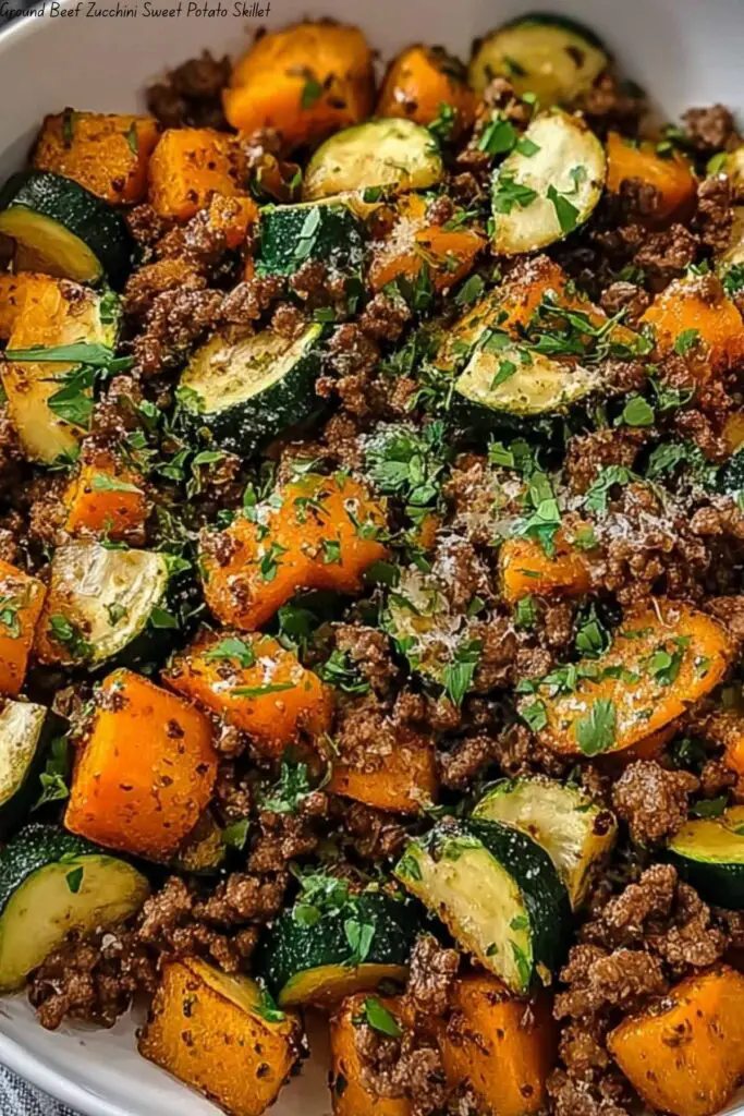 Ground Beef Zucchini Sweet Potato Skillet 4 Ground Beef Zucchini Sweet Potato Skillet