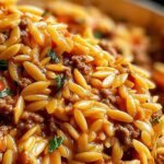 Ground Beef Orzo