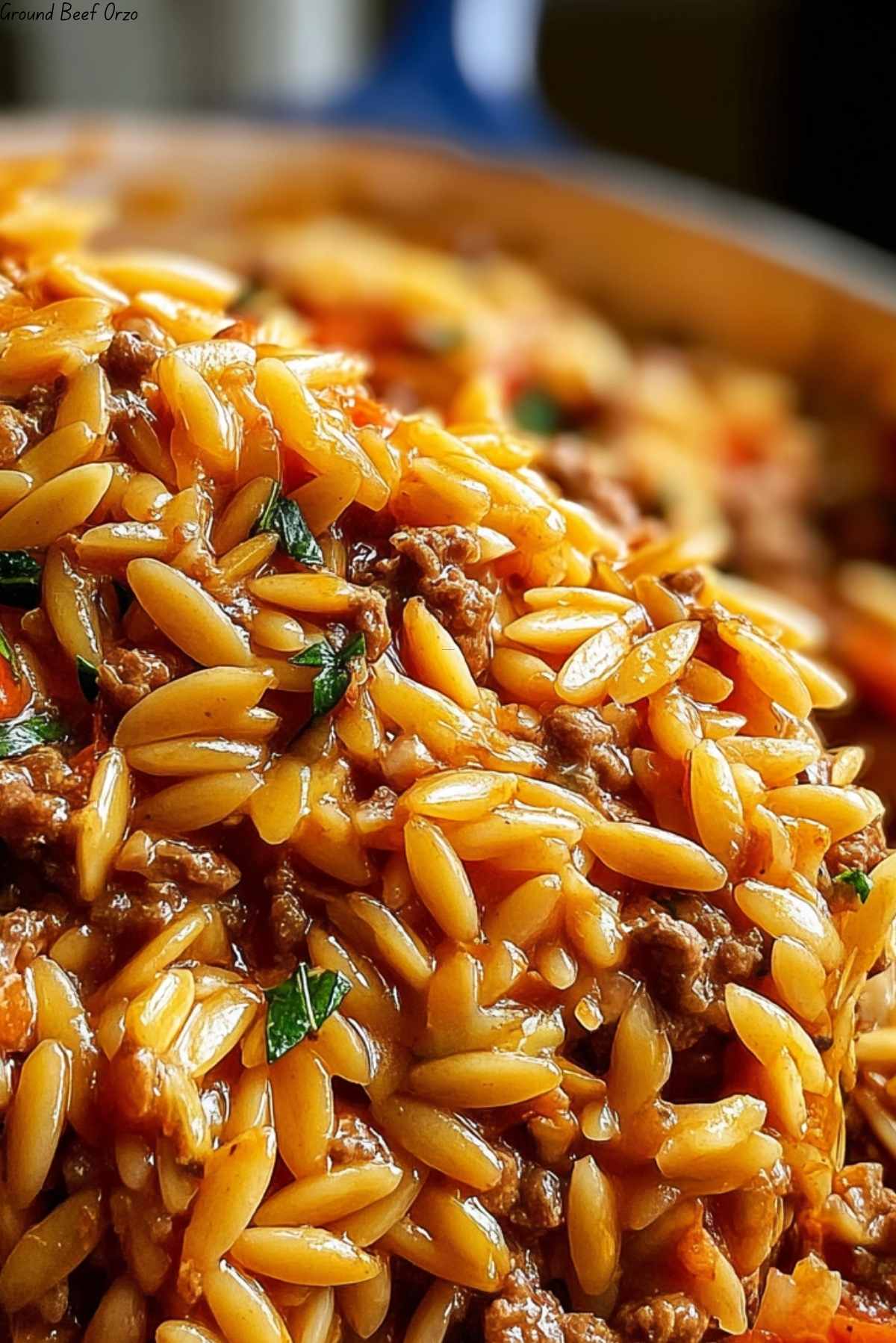 Ground Beef Orzo