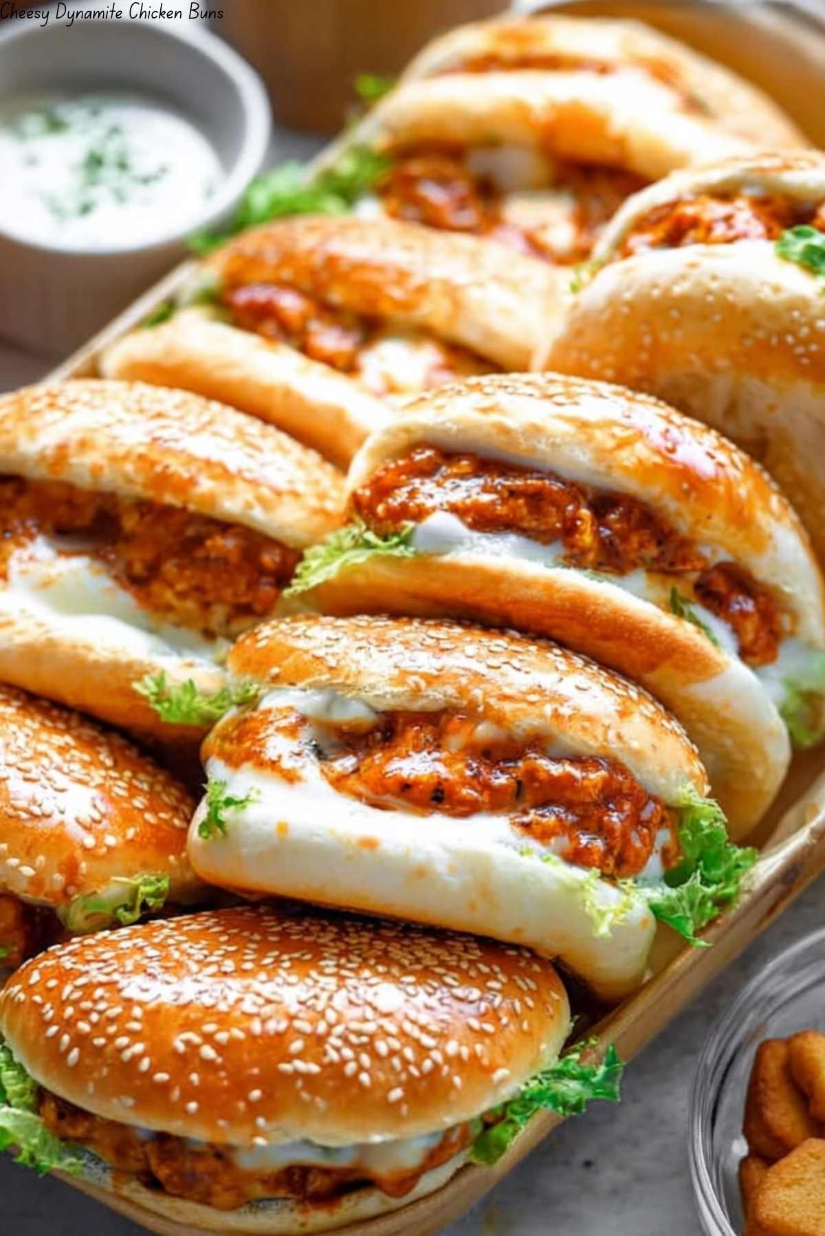 Cheesy Dynamite Chicken Buns