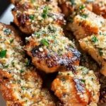 Ranch Garlic Parmesan Chicken Skewers