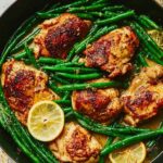 Lemon Garlic Butter Chicken and Green Beans Skillet