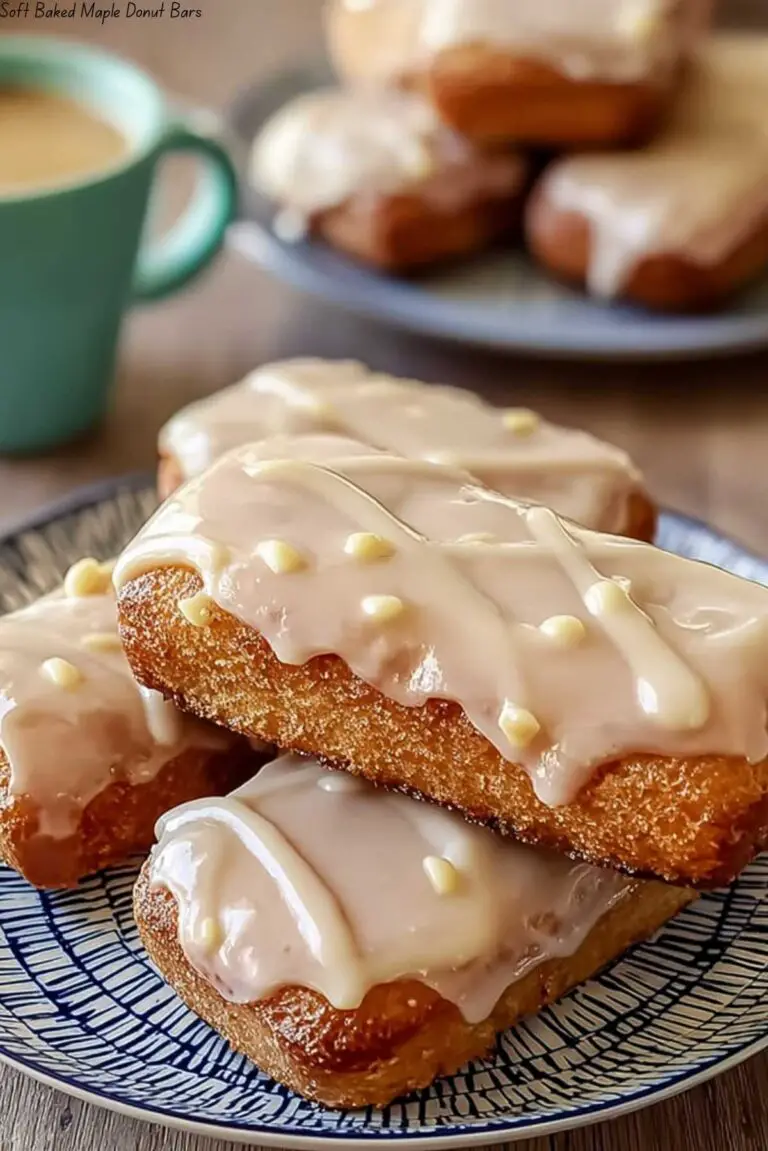 Soft Baked Maple Donut Bars