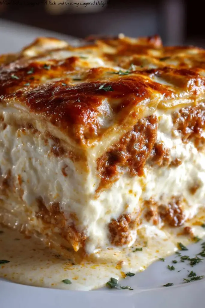 Million Dollar Lasagna – A Rich and Creamy Layered Delight!