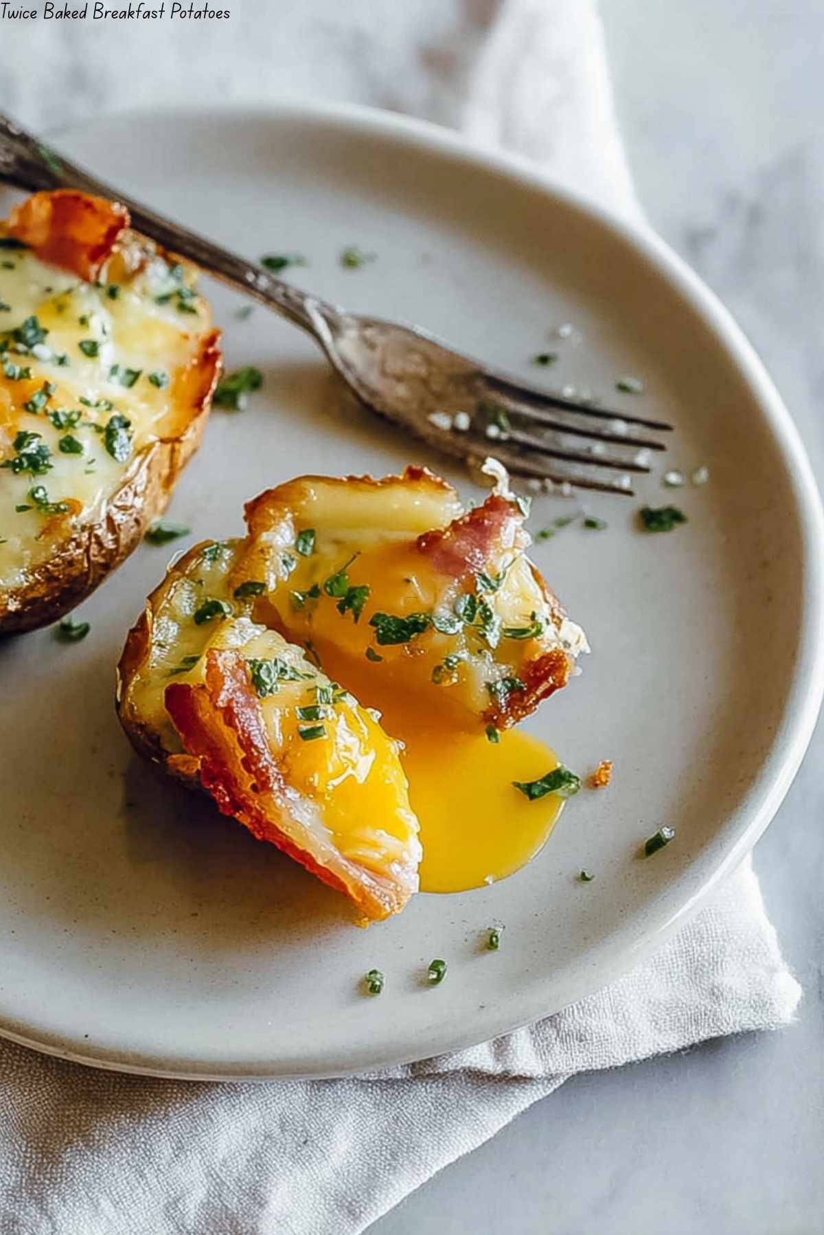 Twice Baked Breakfast Potatoes