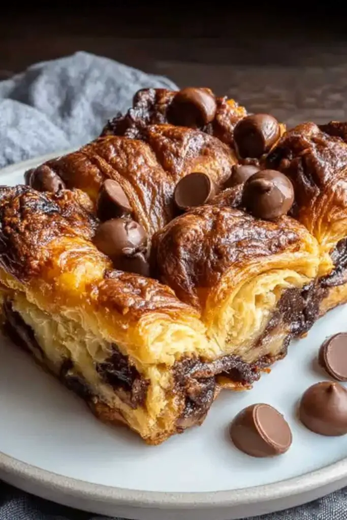Decadent Chocolate Croissant Breakfast Bake