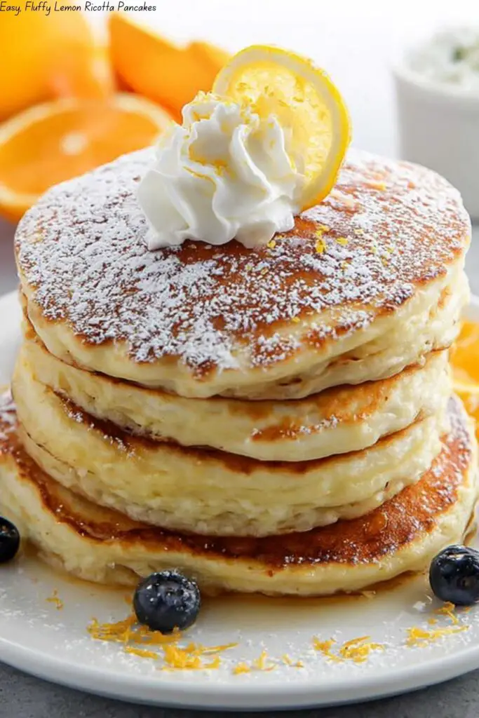 Easy, Fluffy Lemon Ricotta Pancakes
