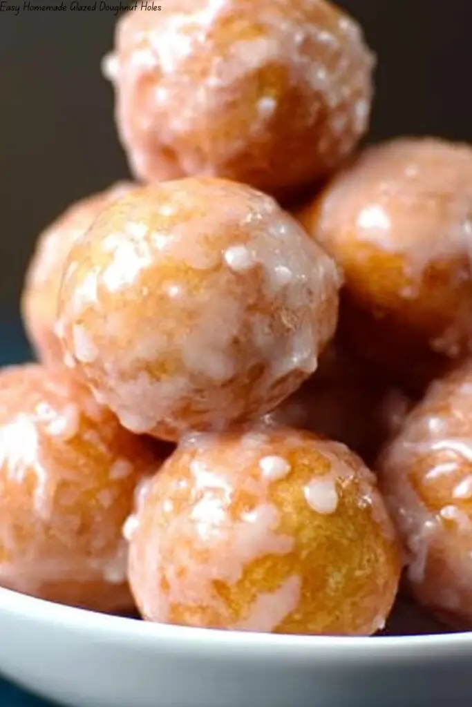 Easy Homemade Glazed Doughnut Holes