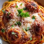 Baked Spaghetti and Meatballs 5 Baked Spaghetti and Meatballs