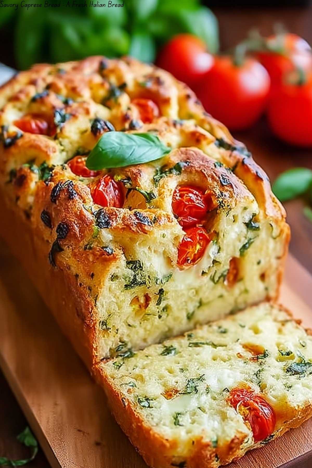 Savory Caprese Bread : A Fresh Italian Bread