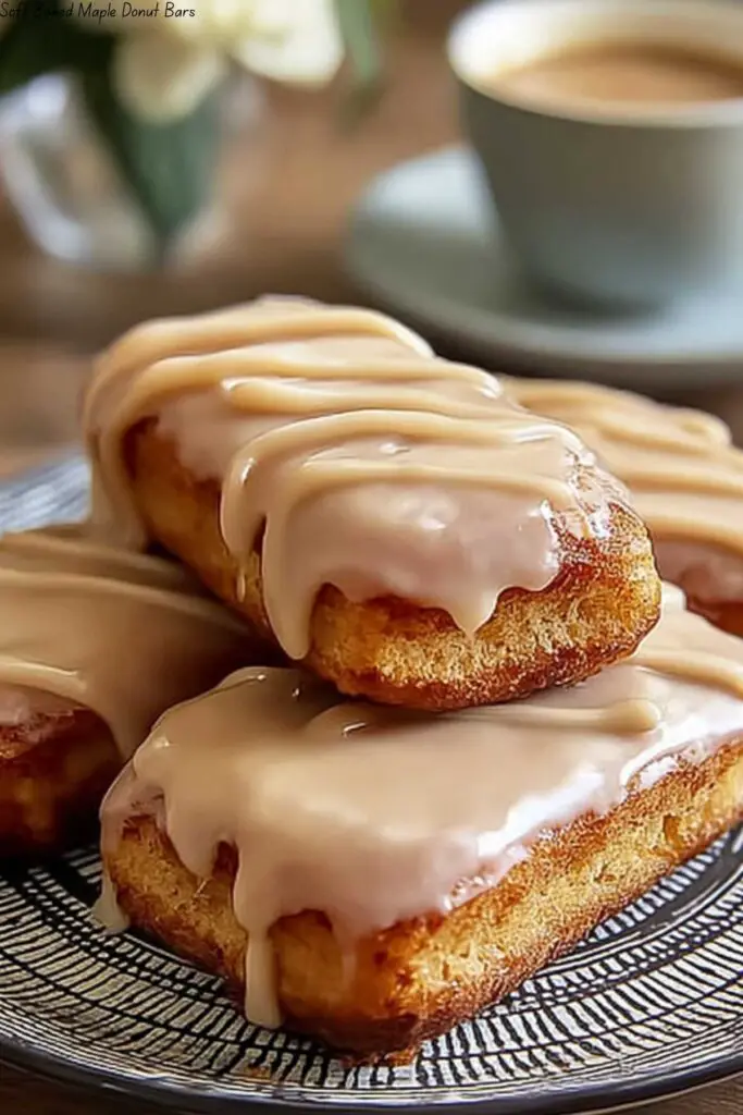 Soft Baked Maple Donut Bars