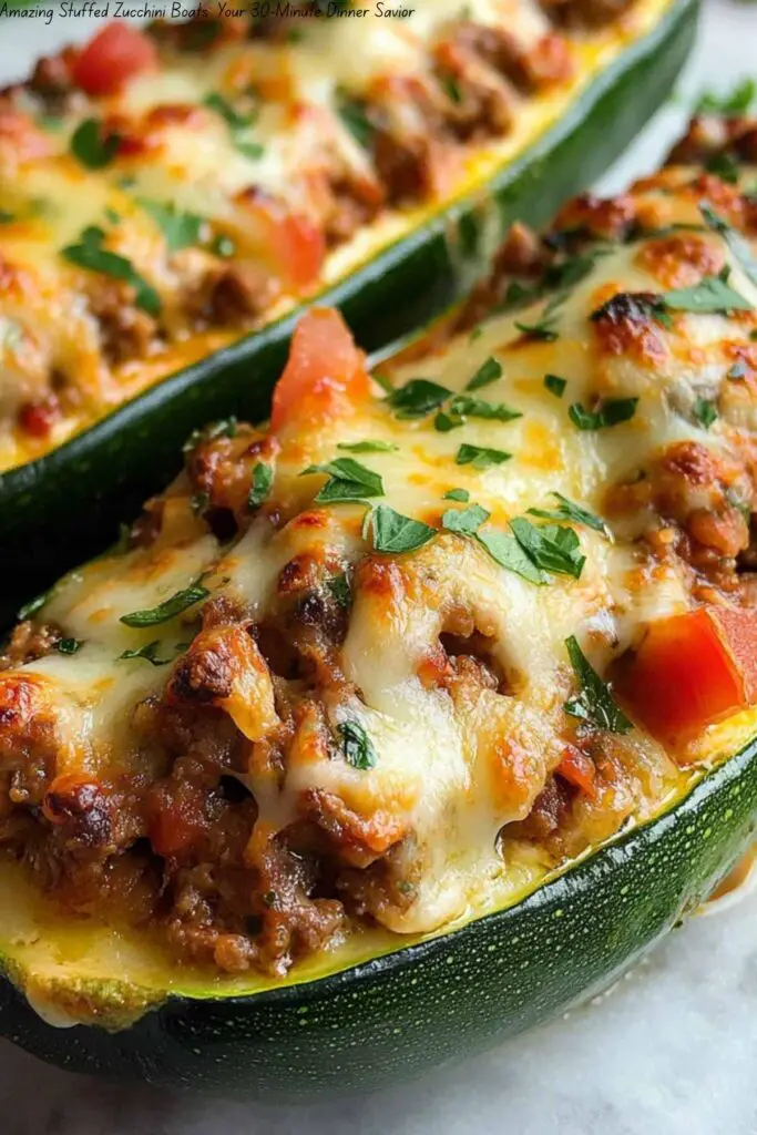 Amazing Stuffed Zucchini Boats: Your 30-Minute Dinner Savior