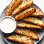 Baked Garlic Parmesan Potato Wedges 5 Baked Garlic Parmesan Potato Wedges