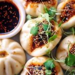 Korean Chicken Steamed Bao Buns
