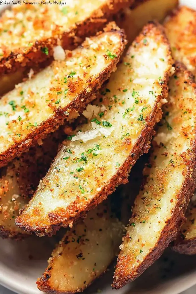 Baked Garlic Parmesan Potato Wedges