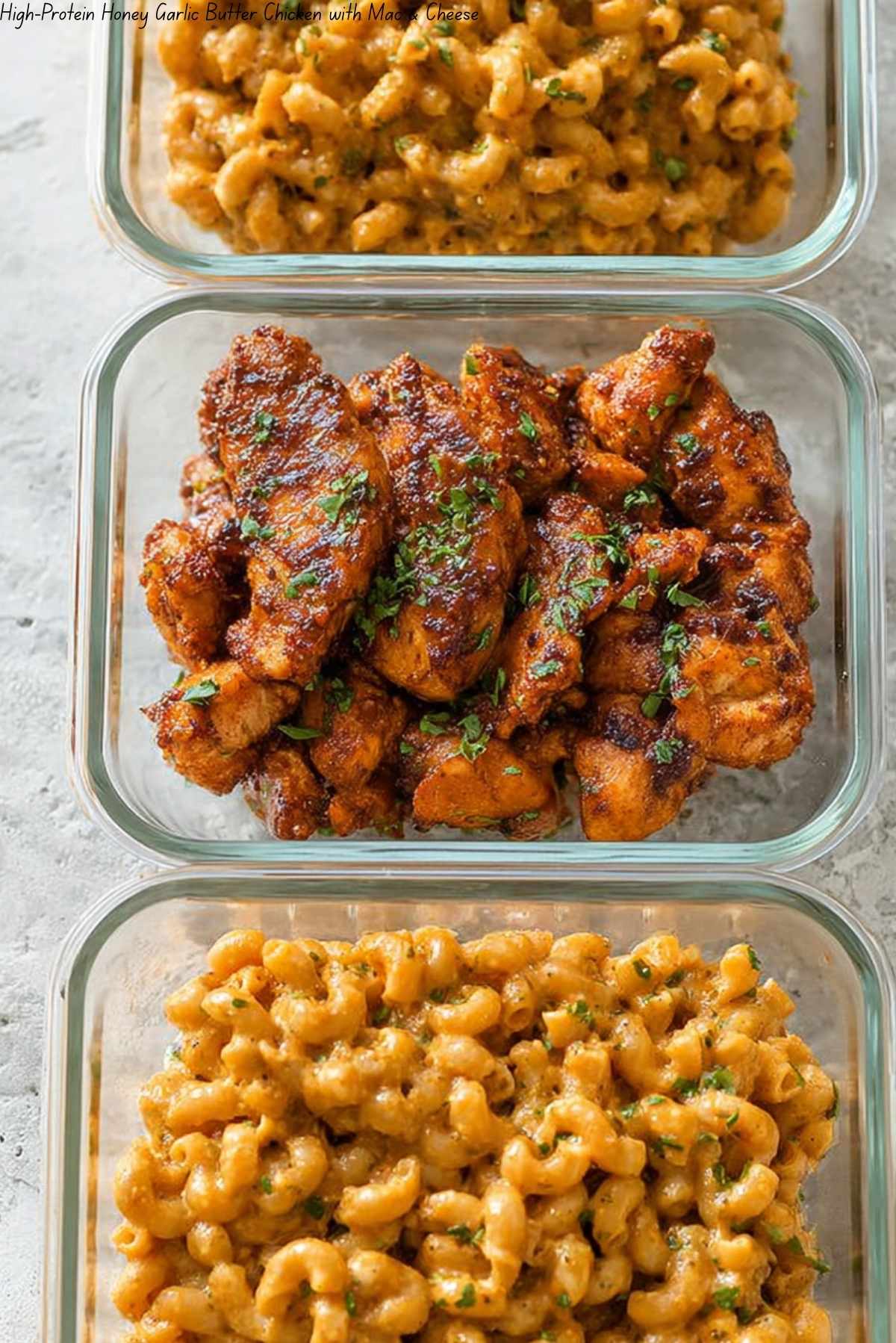 High-Protein Honey Garlic Butter Chicken with Mac & Cheese