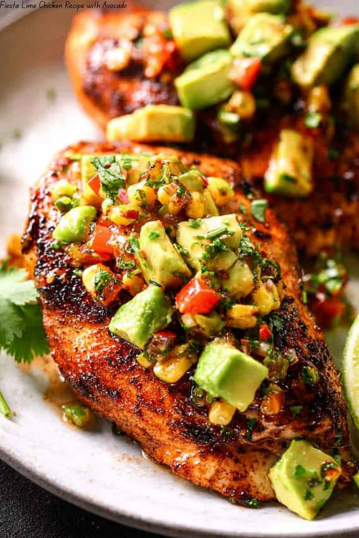 Fiesta Lime Chicken Recipe with Avocado