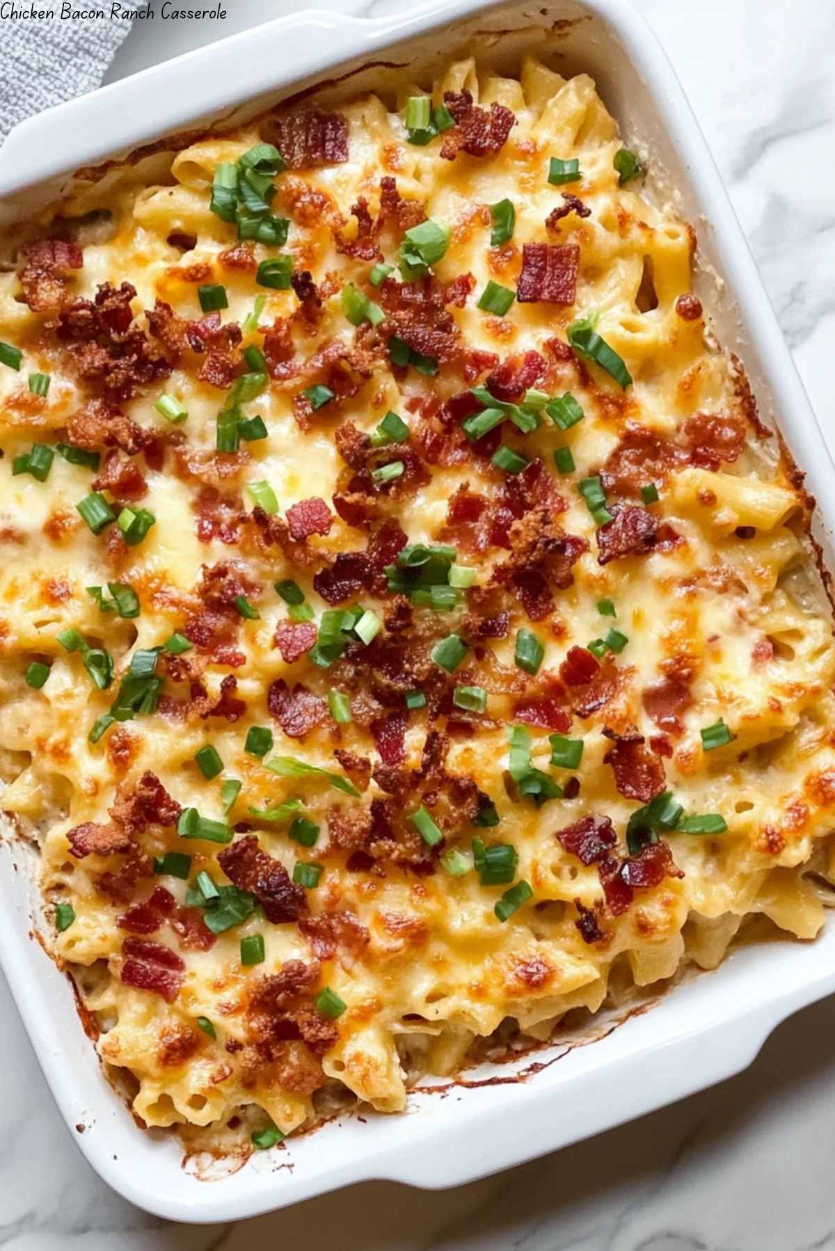 Chicken Bacon Ranch Casserole