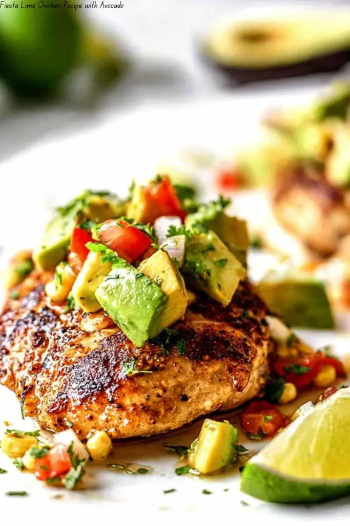 Fiesta Lime Chicken Recipe with Avocado