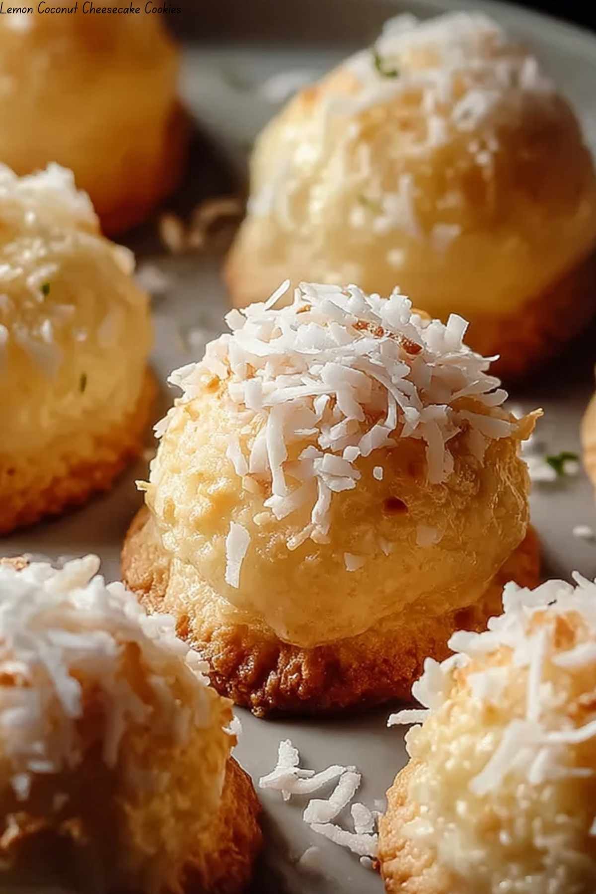 Lemon Coconut Cheesecake Cookies