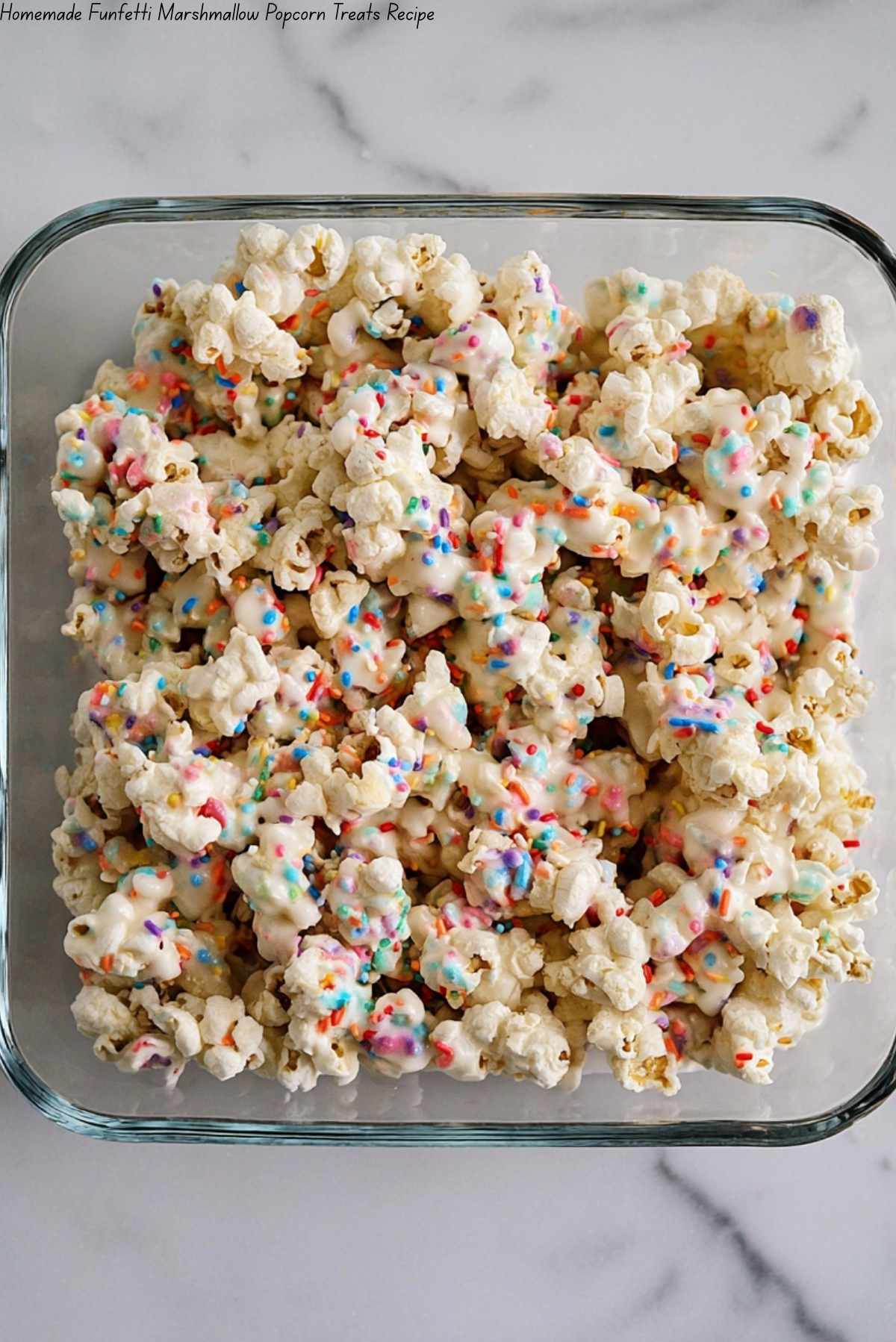 Homemade Funfetti Marshmallow Popcorn Treats Recipe