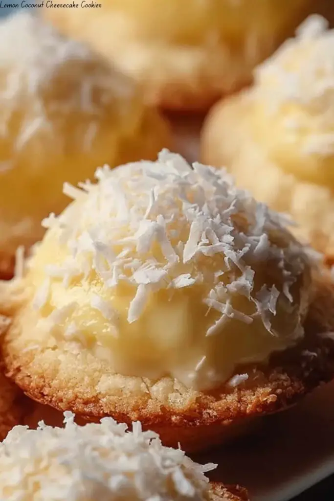 Lemon Coconut Cheesecake Cookies