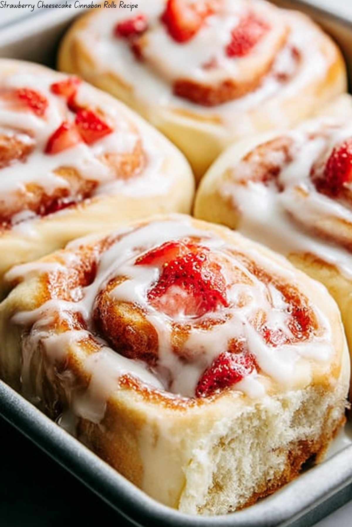 Strawberry Cheesecake Cinnabon Rolls Recipe