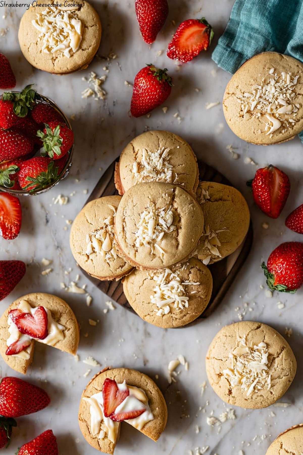 Strawberry Cheesecake Cookies