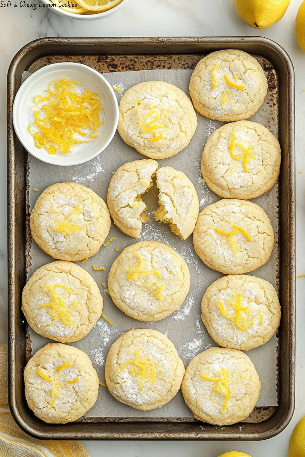 Soft & Chewy Lemon Cookies