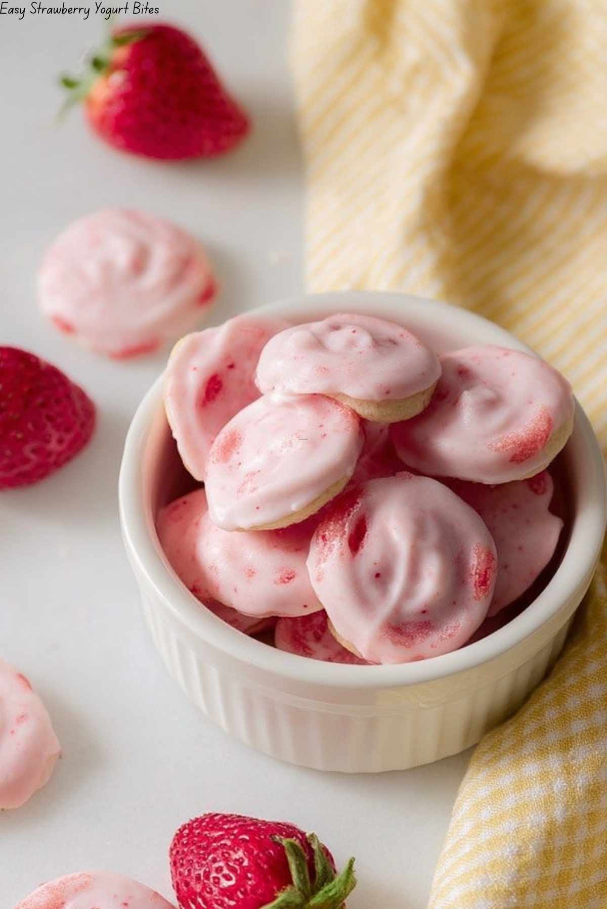 Easy Strawberry Yogurt Bites