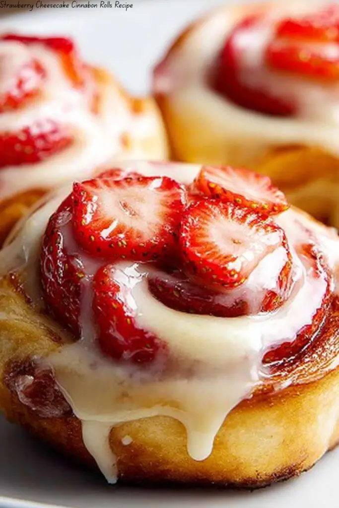 Strawberry Cheesecake Cinnabon Rolls Recipe