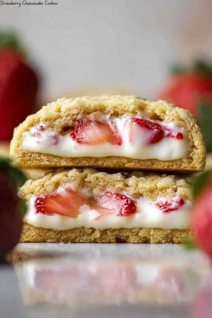 Strawberry Cheesecake Cookies