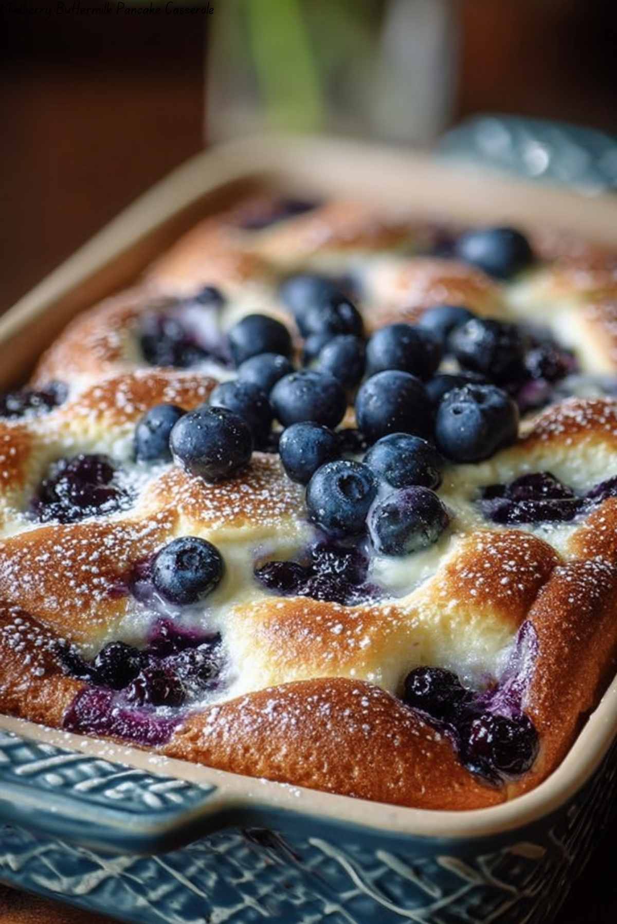 Blueberry Buttermilk Pancake Casserole