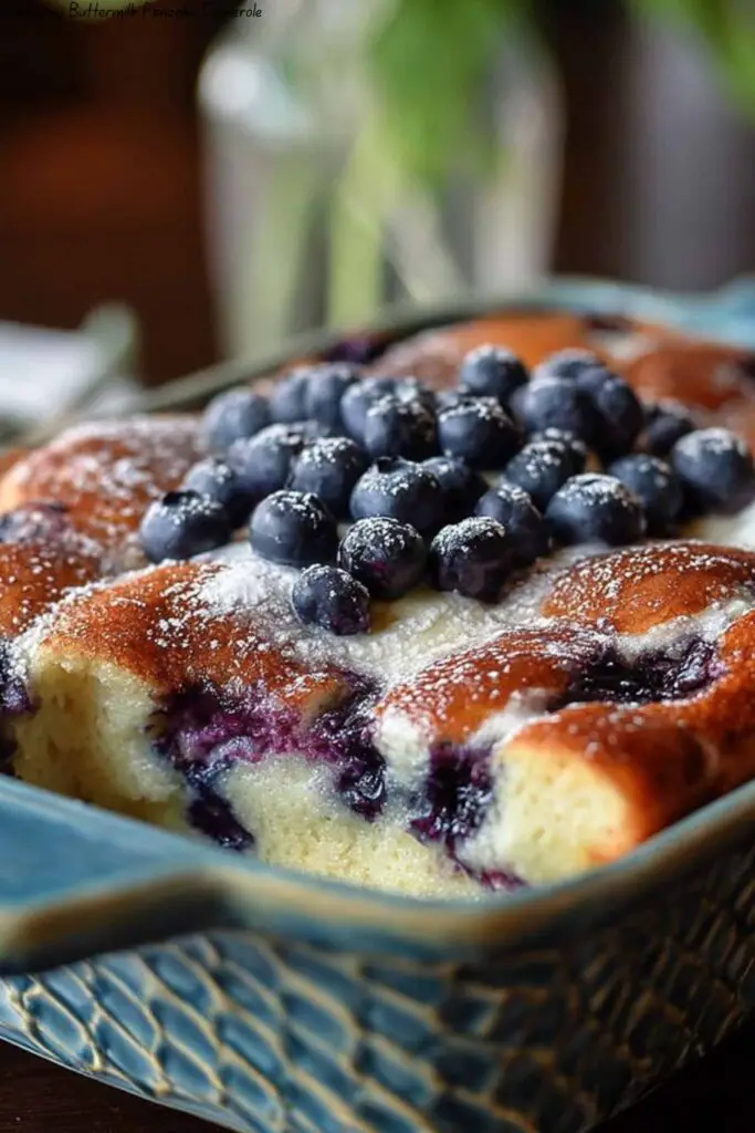 Blueberry Buttermilk Pancake Casserole