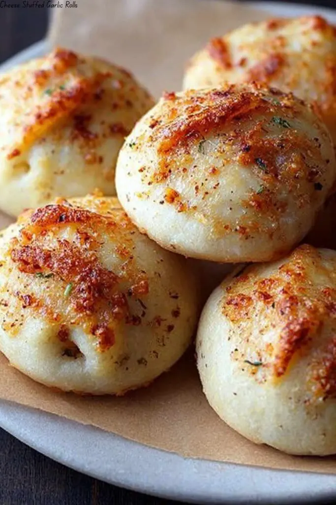 Cheese Stuffed Garlic Rolls