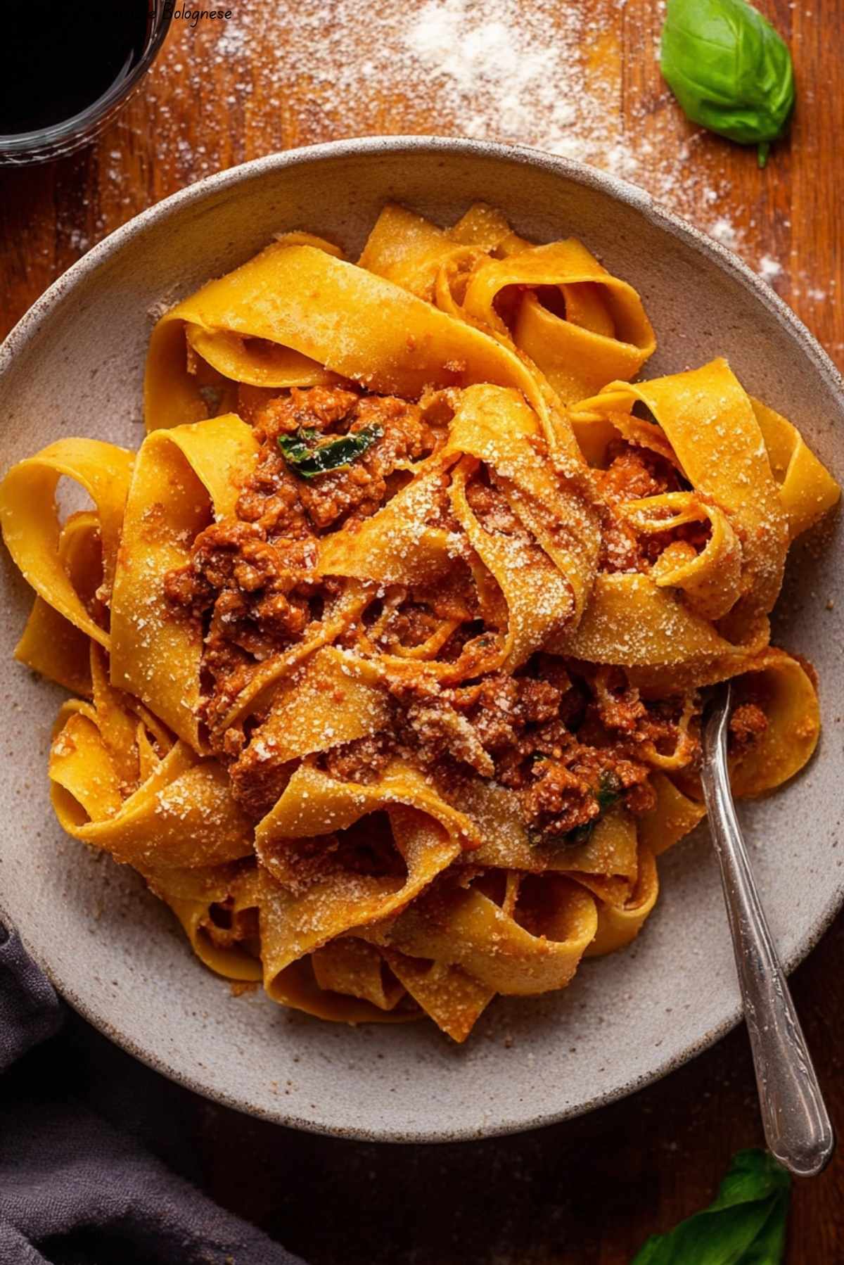 Authentic Pappardelle Bolognese