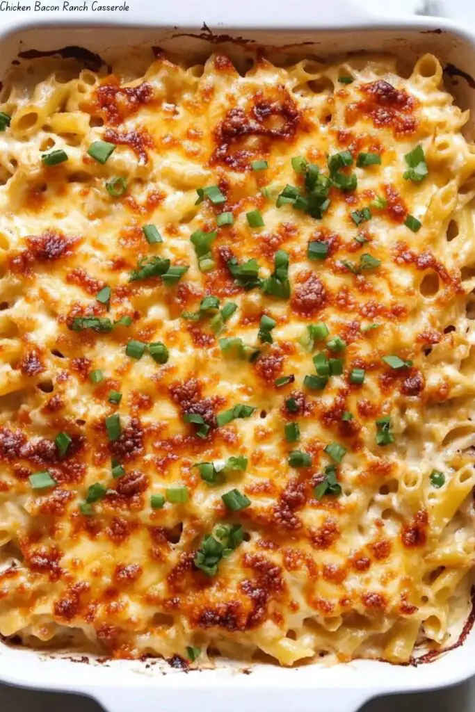 Chicken Bacon Ranch Casserole
