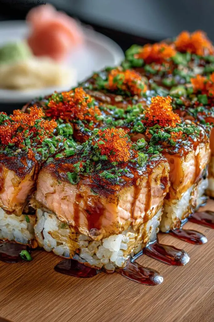Spicy Salmon Sushi Bake