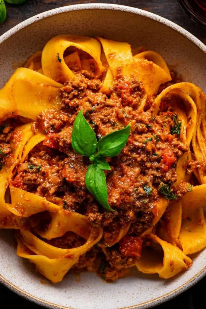 Authentic Pappardelle Bolognese
