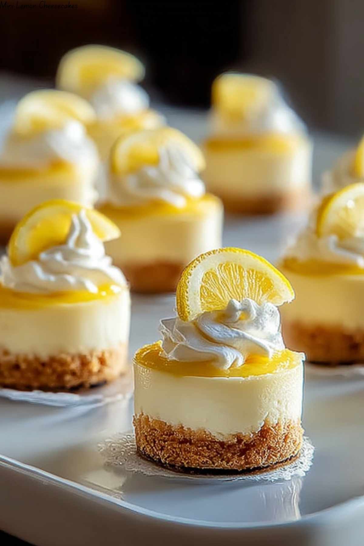 Mini Lemon Cheesecakes