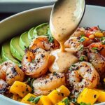 Shrimp and Avocado Bowls with Mango Salsa & Lime-Chili Sauce