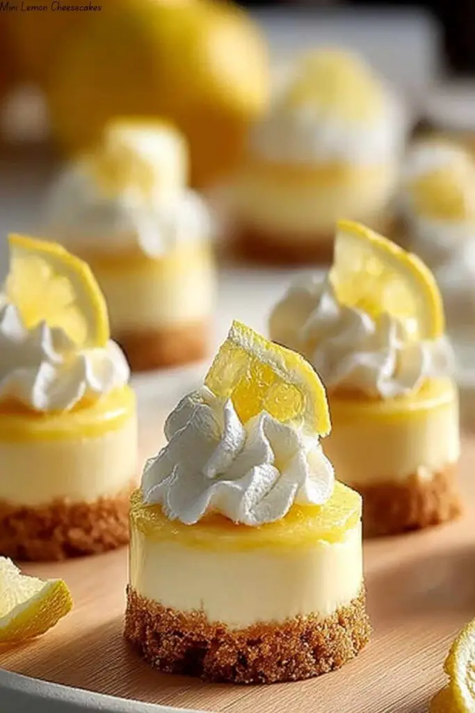 Mini Lemon Cheesecakes
