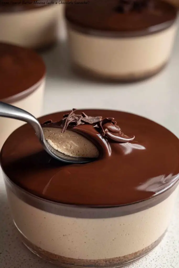 Vegan Peanut Butter Mousse (with a Chocolate Ganache!)